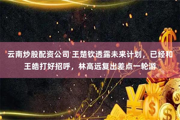 云南炒股配资公司 王楚钦透露未来计划，已经和王皓打好招呼，林高远复出差点一轮游
